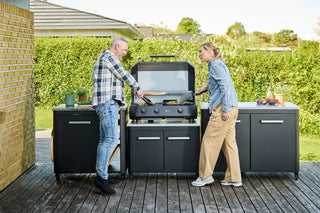 Cozze Rotate 17 gāzes picu cepeškrāsns ar rotējošu akmeni un LED apgaismojumu, 42,5 cm