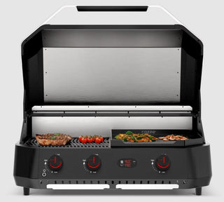 Cozze Rotate 17 gāzes picu cepeškrāsns ar rotējošu akmeni un LED apgaismojumu, 42,5 cm