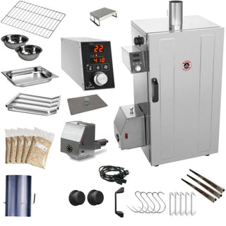 Borniak Rūkyklos Borniak Rūkykla 70L nerūdijančio plieno + BBQ ir laikmačiu BBDST-70V1.4