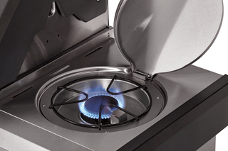 Enders Dujiniai griliai Dujinis Grilis Enders Kansas II Pro 4 Sik Profi Turbo su Turbo Zona, Kriaukle ir Šonine Virykle, Plieno Spalvos