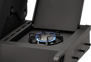 Enders Dujiniai griliai Dujinis Grilis Enders Monroe Pro 4 SIK Turbo Shadow su Turbo Zona ir Šonine Virykle, Grafito Spalvos