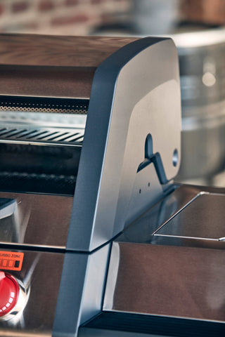 Enders Dujiniai griliai Dujinis Grilis Enders Monroe Pro 4 SIK Turbo su Turbo Zona ir Šonine Virykle, Plieno Spalvos