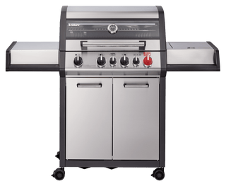 Enders Dujiniai griliai Dujinis Grilis Enders Monroe Pro 4 SIK Turbo su Turbo Zona ir Šonine Virykle, Plieno Spalvos