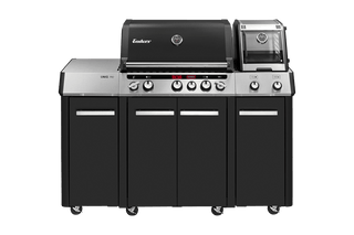 Enders Dujiniai griliai Dujinis Grilis Enders Uniq Pro 3 Iko Kitchen Cruster su Turbo Zona ir Šonine Orkaite, Juodas/Plieno Spalvos