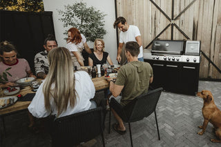 Enders Dujiniai griliai Dujinis Grilis Enders Uniq Pro 3 Iko Kitchen Cruster su Turbo Zona ir Šonine Orkaite, Juodas/Plieno Spalvos