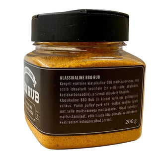 Enn Tobreluts Prieskoniai ir malūnėliai Enn Tobreluts prieskonių mišinys BBQ RUB Klasikinis, 200 g
