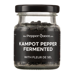 Kampot Pepper Prieskoniai ir malūnėliai Fermentuoti kampoto pipirai Kampot Pepper In Fleur De Sel, 40 gr