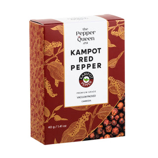 Kampot Pepper Prieskoniai ir malūnėliai Raudonieji kampoto pipirai Kampot Red Pepper, 40 gr