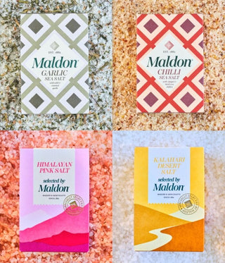 Maldon Prieskoniai ir malūnėliai Maldon jūros druskos dribsniai su česnaku 100g