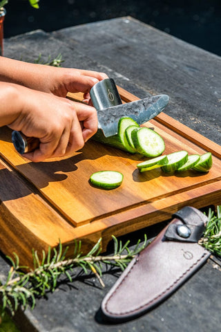 STYLE DE VIE Pjaustymas ir smulkinimas Japoniško plieno peilis STYLE DE VIE Olive Forged, Kid's Chef, 12 cm (šefo peilis vaikams)