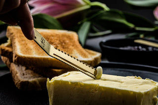 STYLE DE VIE Pjaustymas ir smulkinimas Sūrio ir sviesto peilių rinkinys STYLE DE VIE, 6 vnt., Auksas