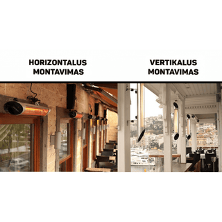 Veito Šildytuvas Infraraudonųjų spindulių šildytuvas Veito Blade 2 kW, juodas