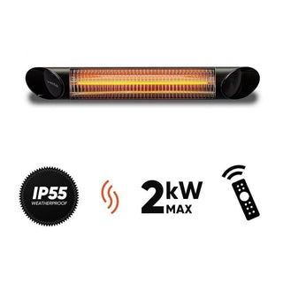 Veito Šildytuvas Infraraudonųjų spindulių šildytuvas Veito Blade 2 kW, juodas