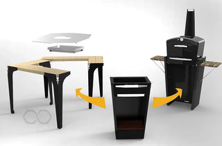 Augoust Atviri griliai Daugiafunkcė lauko kepsninė-orkaitė Augoust Four-grill Gastronomique