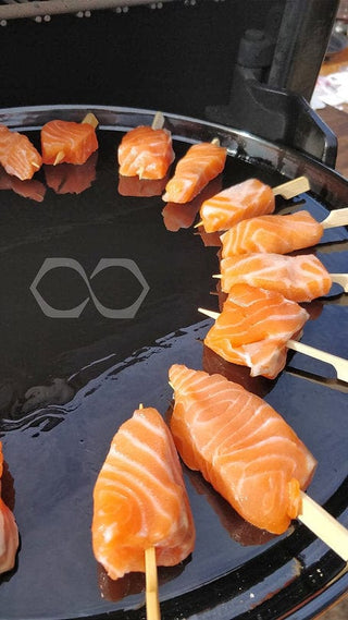 Augoust Atviri griliai Stilinga ugniavietė-staliukas Augoust Brasero Lounge, juoda, su stalčiumi