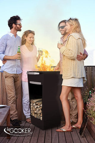 Augoust Atviri griliai Ugniavietė su ketaus kepimo plokštuma Augoust Brasero Plancha