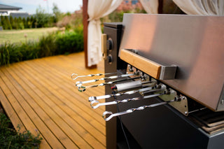 Nevartyk Iešmai NEVARTYK automatinė šašlykų vartymo sistema, 6 iešmai, Priedas griliui