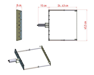 Nevartyk Iešmai NEVARTYK automatinė šašlykų vartymo sistema, 7 iešmai, Priedas šašlykinėms