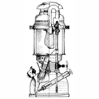 Petromax Apšvietimas Parafino lempa PETROMAX HK 500, chromas, aukštis 40 cm, 400 vatų šviesos srautas