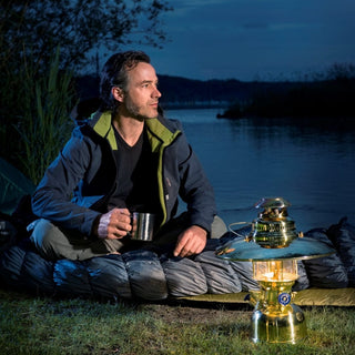 Petromax Apšvietimas Parafino lempa PETROMAX HK 500, žalvaris, aukštis 40 cm,  400 vatų šviesos srautas