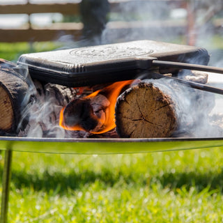 Petromax Indai iš ketaus Ketaus vaflių keptuvė PETROMAX, ilga rankena, 3 x 20 x 72 cm