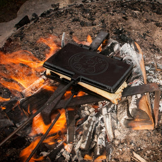 Petromax Indai iš ketaus Ketaus vaflių keptuvė PETROMAX, ilga rankena, 3 x 20 x 72 cm