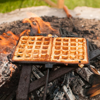 Petromax Indai iš ketaus Ketaus vaflių keptuvė PETROMAX, trumpa rankena,  3 x 19,4 x 49 cm