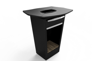 atviri griliai ir ugniavietės