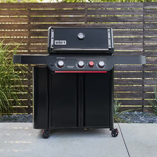 Weber Genesis E-330WR Stealth Edition – premium klasės dujinis grilis su sukamo iešmo sistema