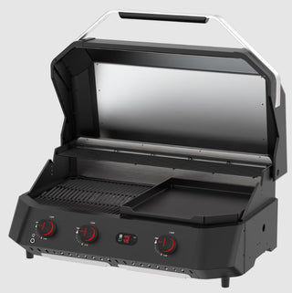 Cozze Rotate 17 gaasipizzaahi pöörleva kiviga ja LED-valgusega, 42,5 cm