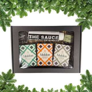 Maldon ir Pepper Queen gurmaniškas rinkinys Kalėdoms – elegantiška dovana vyrui ar šeimai