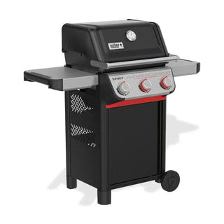 Weber Spirit E-325 GBS gas grill, with side stove, black