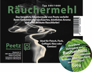 Peetz Räucherofen Rūkinimas Medžio drožlės Peetz Buche (Buko) 500 g