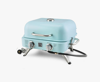 Kenmore 2 degiklių nešiojamas dujinis grilis - Turquoise / turkio