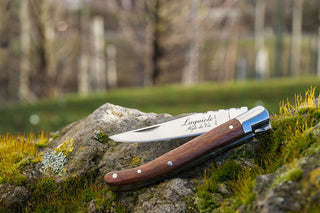 Kišeninis peiliukas LAGUIOLE by STYLE DE VIE, raudonmedis, Ašmenų ilgis yra 9,5 cm