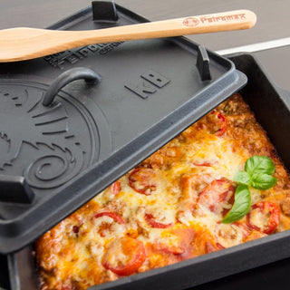 Petromax Cast iron dishes Rectangular cast iron dish PETROMAX k8 with lid, 34 x 24 x 14.5 cm, 5.5l
