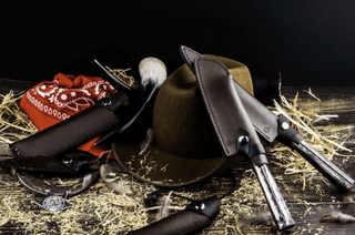 STYLE DE VIE Pjaustymas ir smulkinimas Odinis dėklas STYLE DE VIE Leather, Forged Bread (duonos) peiliui