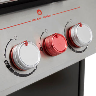 WEBER Dujiniai griliai Dujinis grilis WEBER Genesis E-325s, su skrudinimo zona, juodas