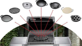 WEBER Dujiniai griliai Dujinis grilis Weber Spirit E-325 GBS, su šonine virykle, juoda