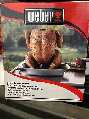 WEBER nõud Röstimisnõu WEBER Deluxe Linnuliharöstija, kanad, 26 x 21 x 11 cm