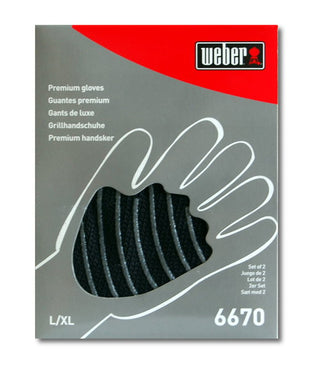 WEBER Premium karstumizturīgi cimdi (L/XL izmērs), 2 gab.